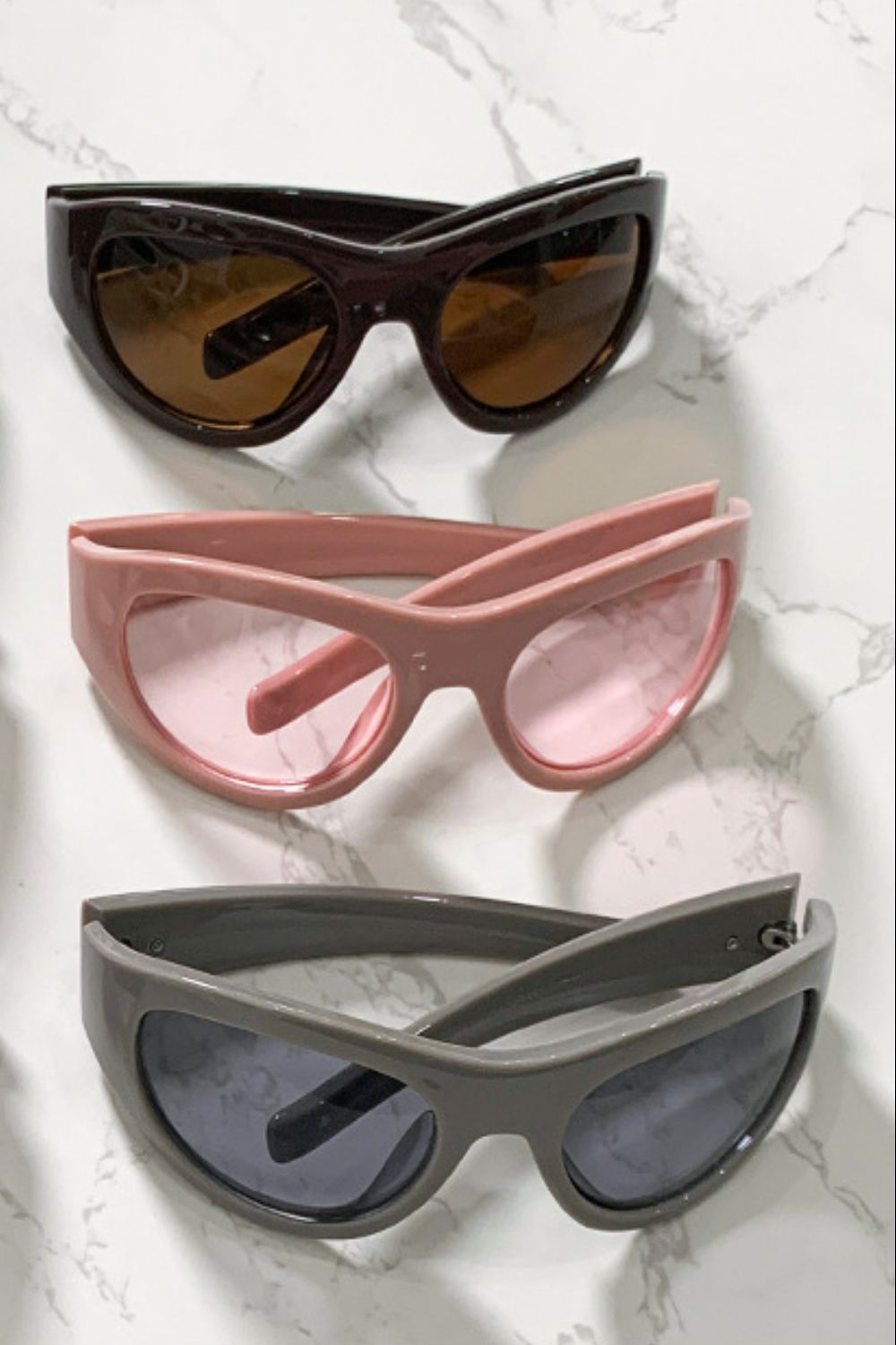 Cat-Eye Sunglasses - Polycarbonate Frame