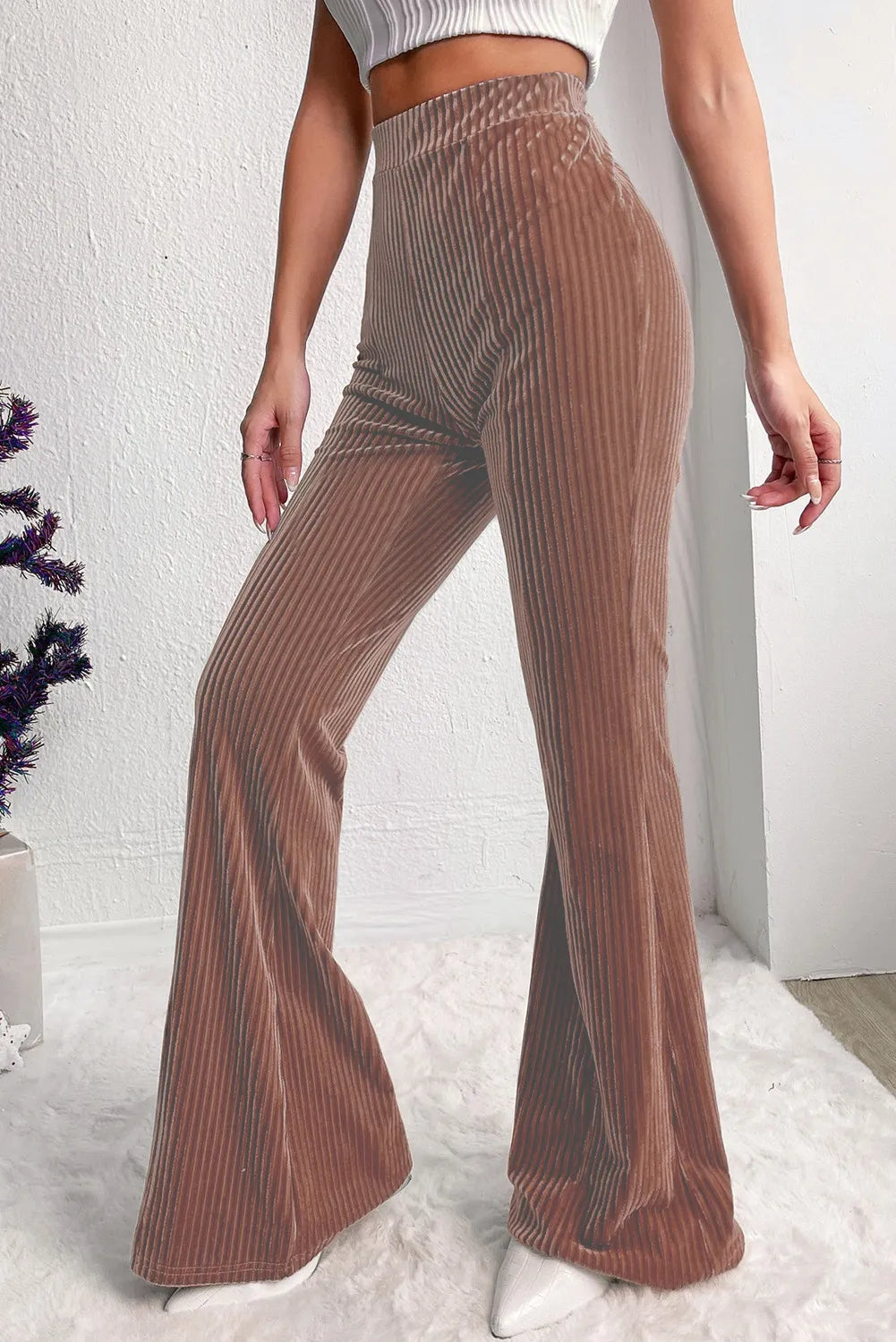 High Waist Bootcut Pants