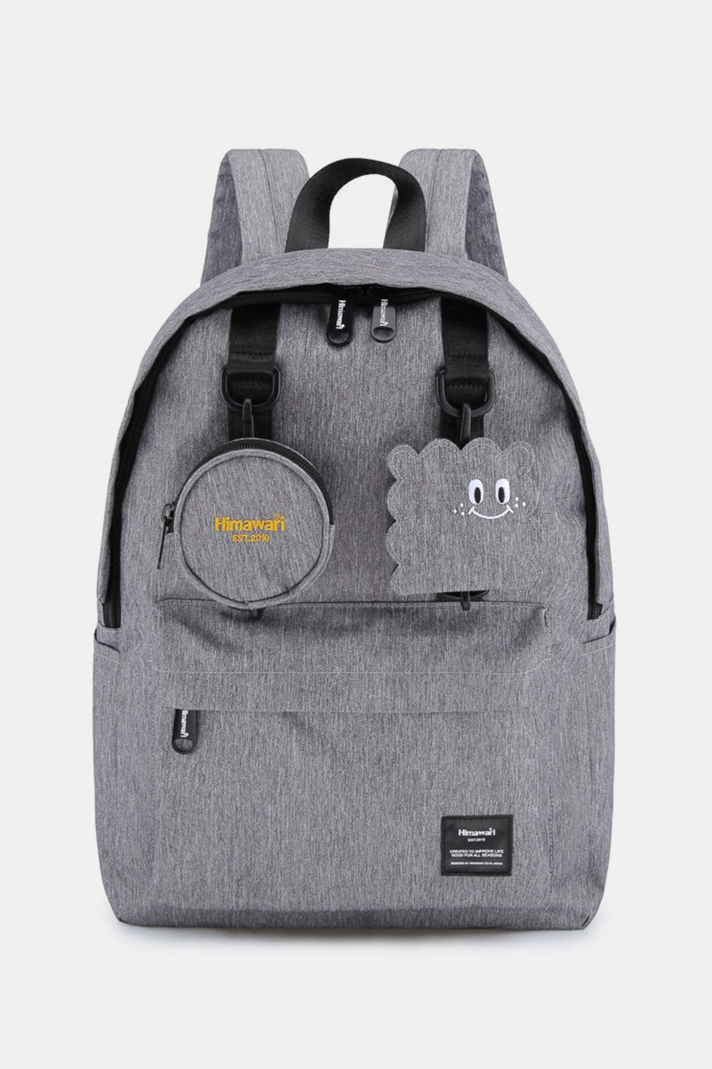 Himawari Waterproof Canvas Backpack Bag with Removable Coin Purse